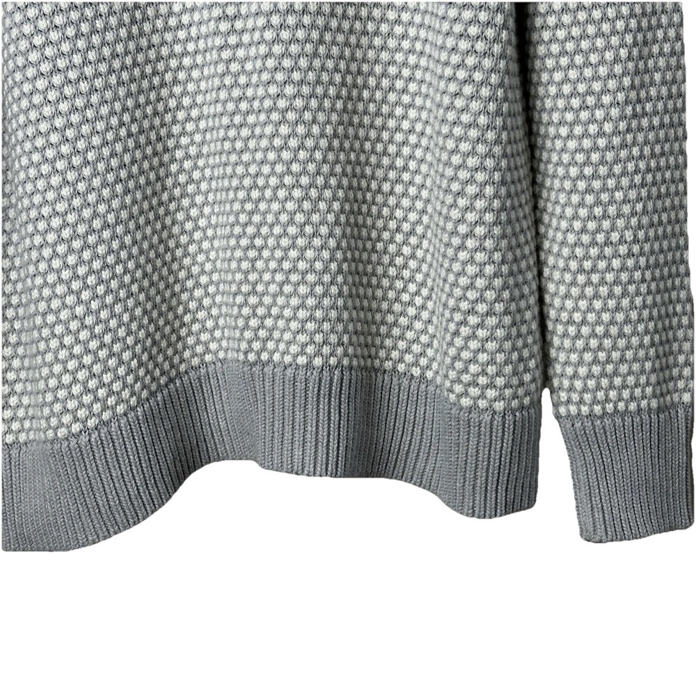 LIZ CLAIBORNE Women's XL‎ Turtleneck Sweater Gray/White Long Sleeve Pullover - Picture 4 of 6